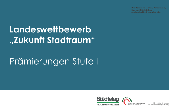 Landeswettbewerb Zukunft Stadtraum Stufe 1