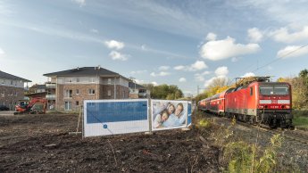 Bauland an der Schiene