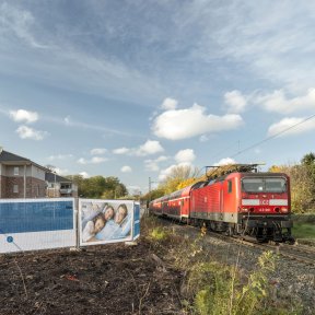 Bauland an der Schiene
