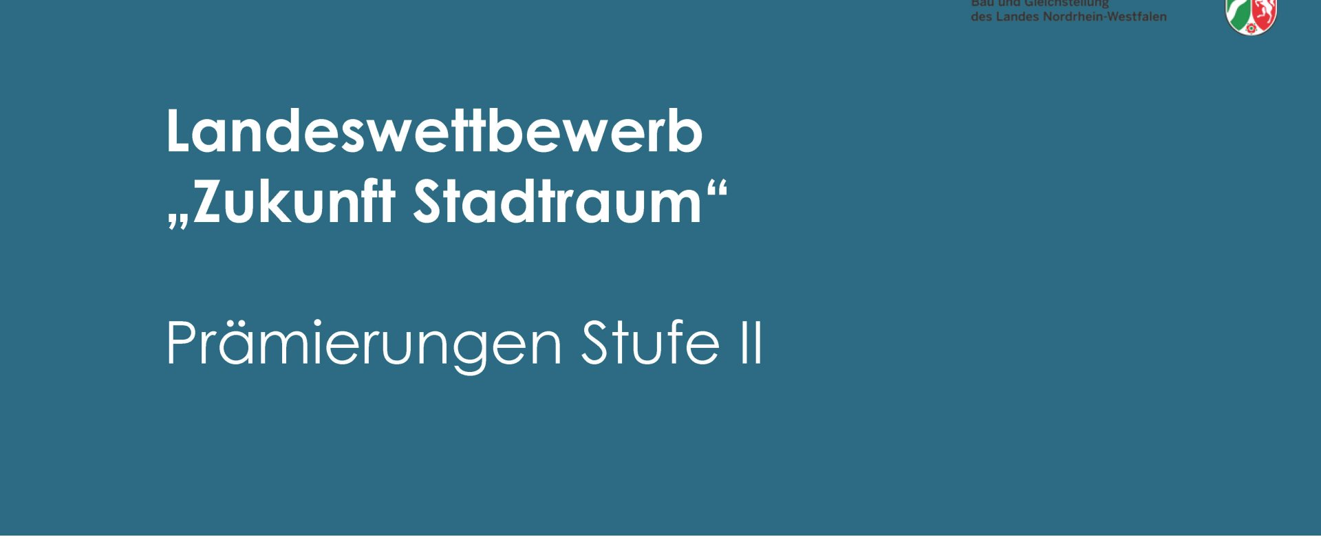 Landeswettbewerb Zukunft Stadtraum Stufe 2