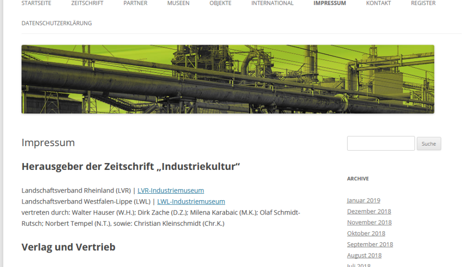 Zeitschrift für Industriekultur