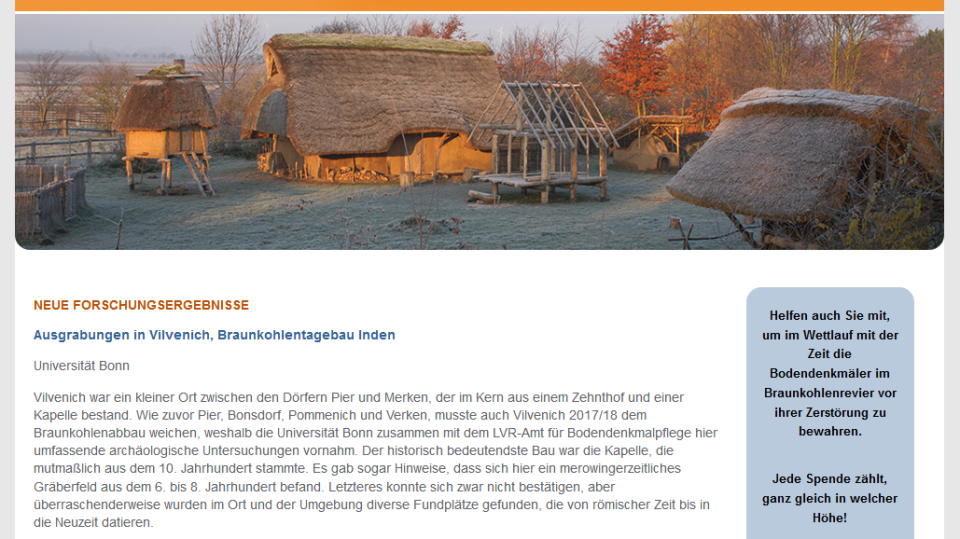 Stiftung Archäologie im rheinischen Braunkohlerevier