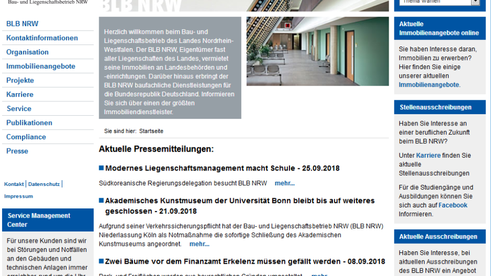 Bau- und Liegenschaftsbetrieb Nordrhein-Westfalen (BLB)