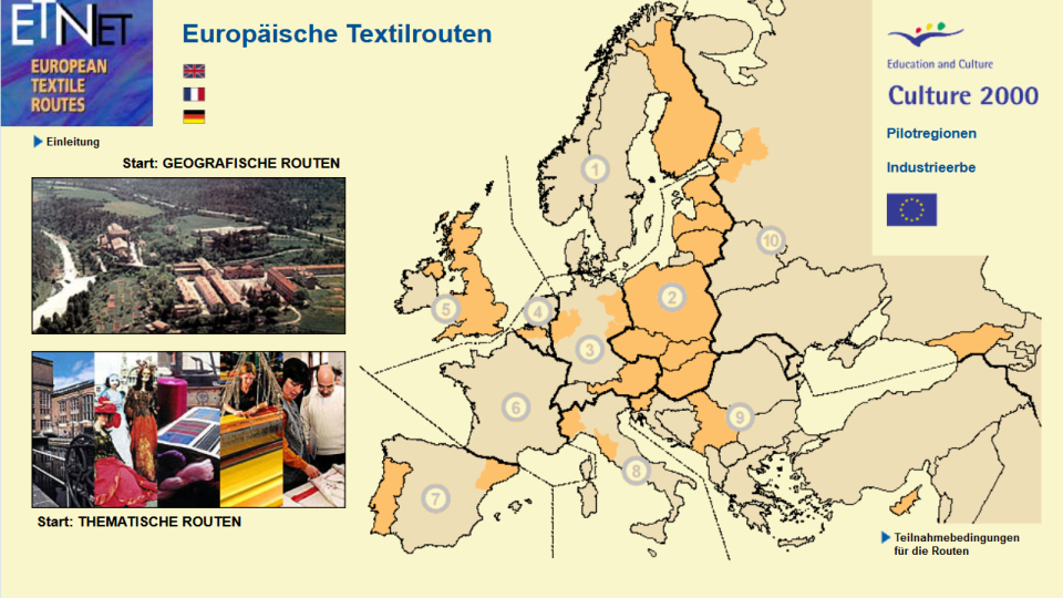 Europäische Textilrouten